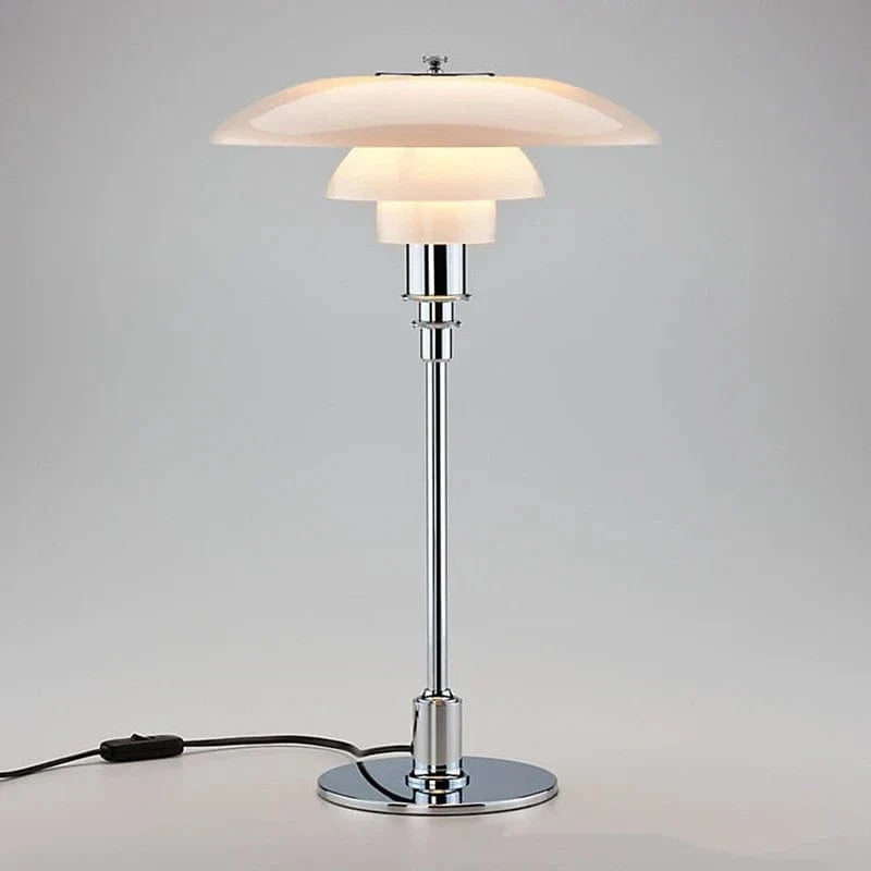 LumiLayer™ glazen tafellamp met gelaagde kap – productafbeelding 8