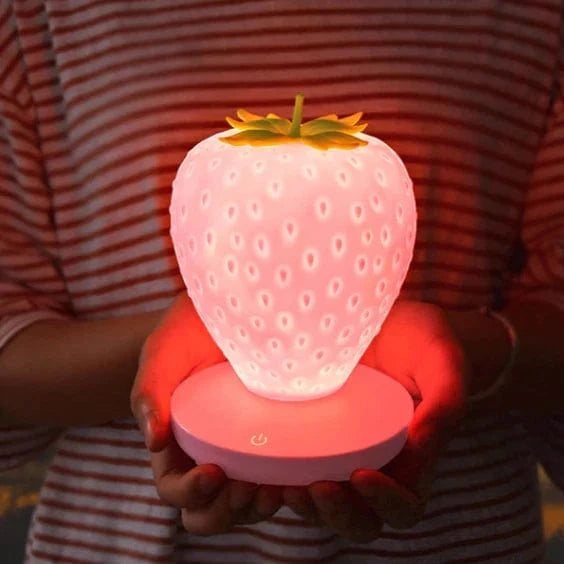 LumaBerry™ LED Night Light - Cozy Strawberry Design for Kids' Rooms 1