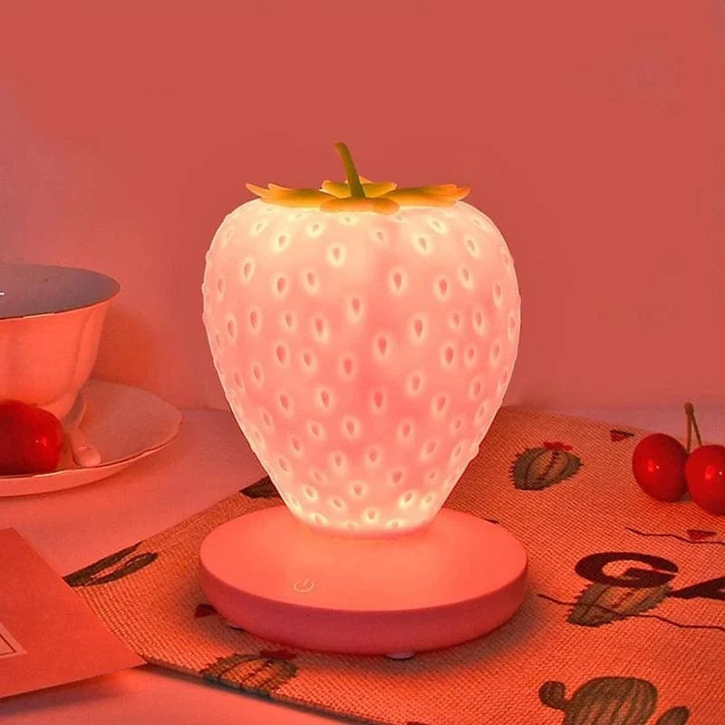 LumaBerry™ LED Night Light - Cozy Strawberry Design for Kids' Rooms 4