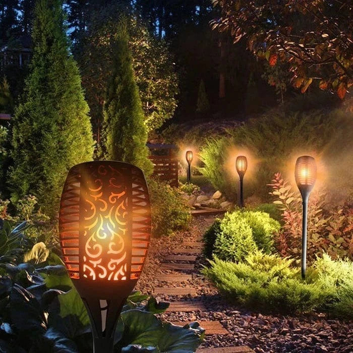 LumaFlame™ solar fakkellampen met realistisch vlameffect – productafbeelding 2
