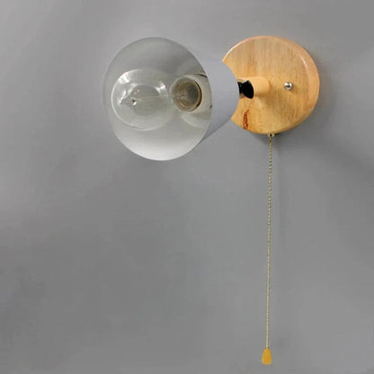 LumaLight™ verstelbare macaron wandlamp met houten arm – productafbeelding 4