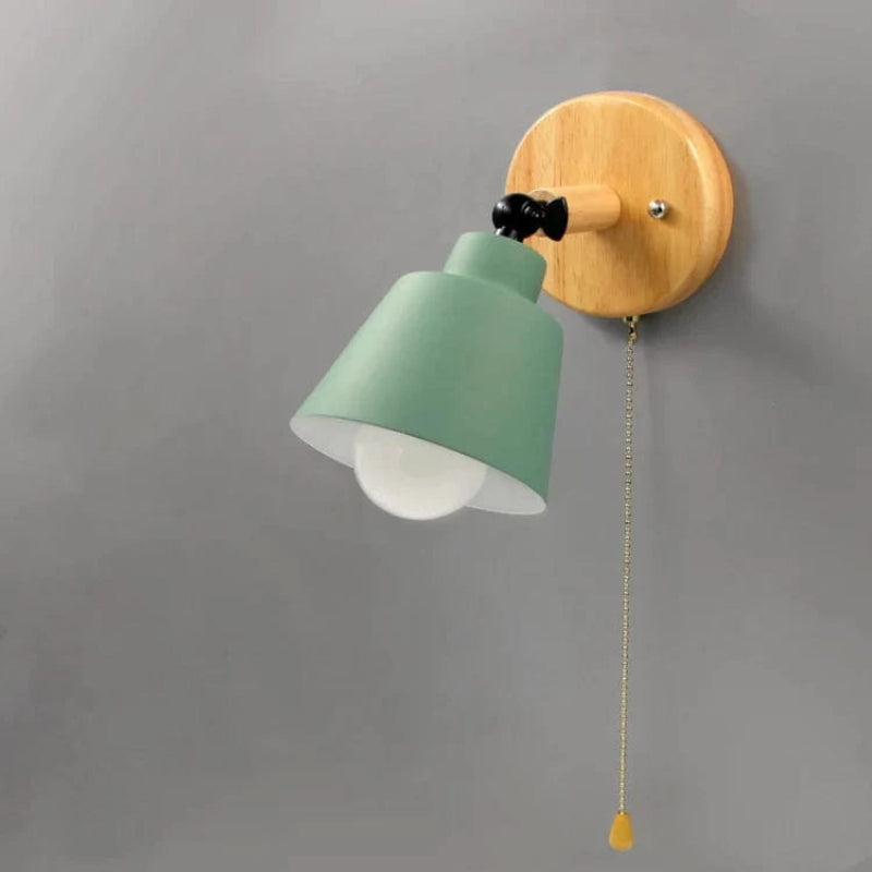 LumaLight™ verstelbare macaron wandlamp met houten arm – productafbeelding 7
