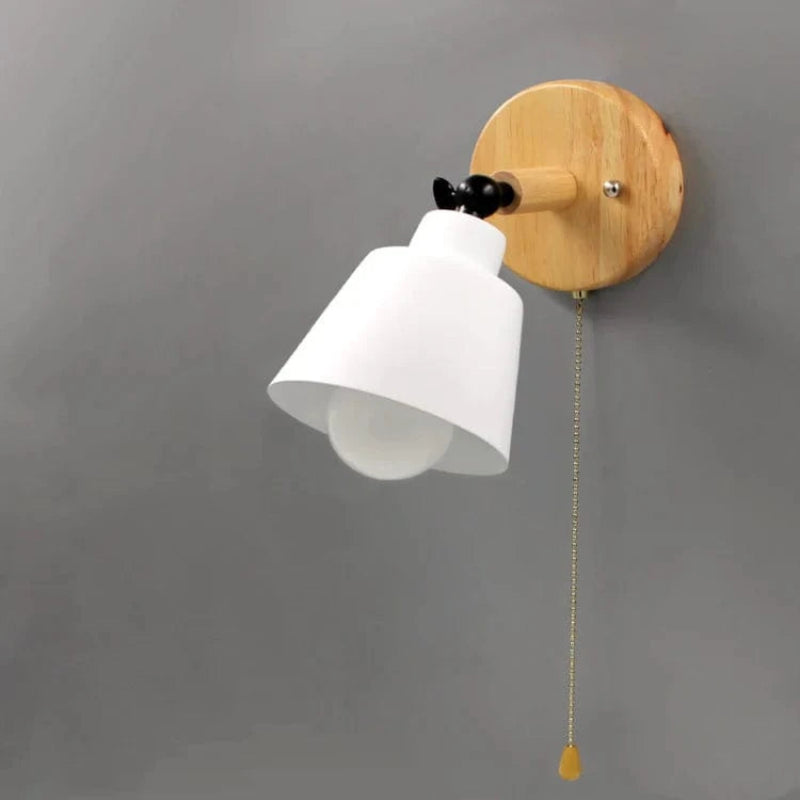 LumaLight™ verstelbare macaron wandlamp met houten arm – productafbeelding 9