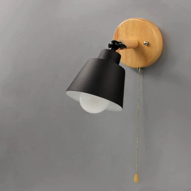 LumaLight™ verstelbare macaron wandlamp met houten arm – productafbeelding 10