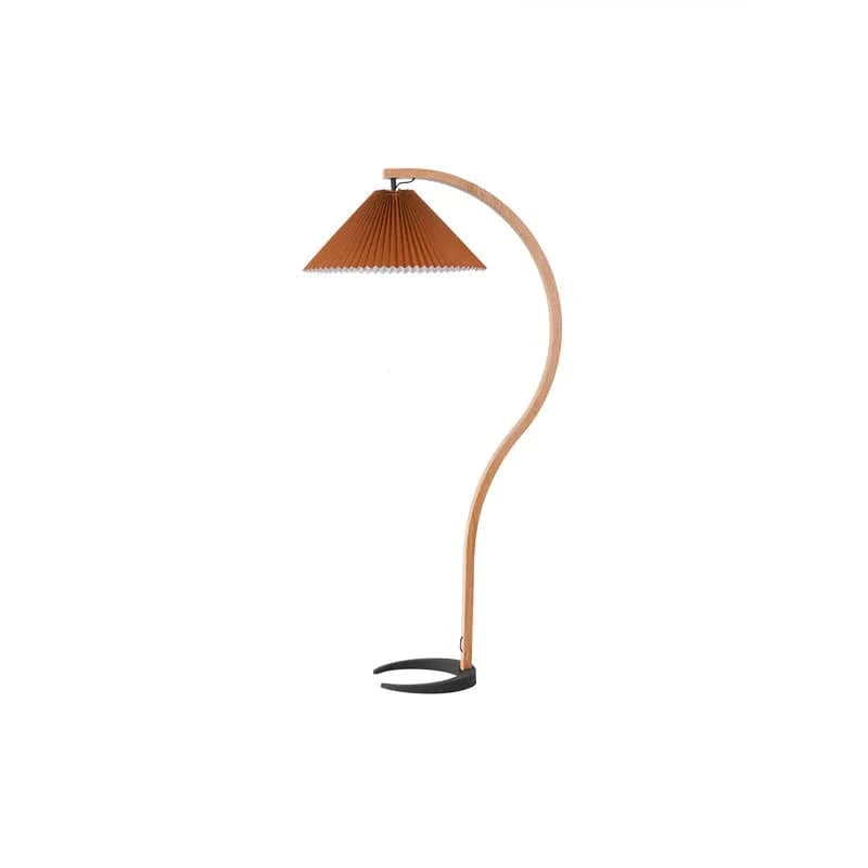 LumaArch™ Scandinavische booglamp van hout met linnen kap – productafbeelding 9