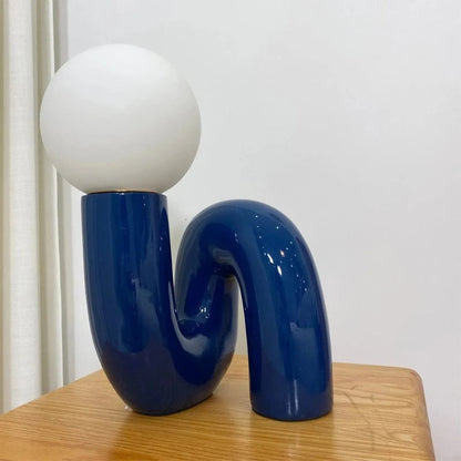 LumaSphere™ S-vormige glazen tafellamp – productafbeelding 5