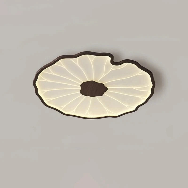 LumaLeaf™ lotusblad LED-plafondlamp met houtlook – productafbeelding 10