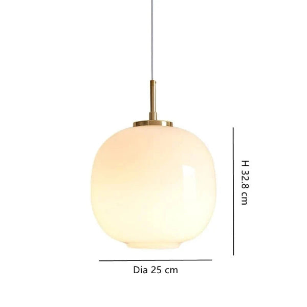 LumaSphere™ hanglamp van handgeblazen opaalglas – productafbeelding 7