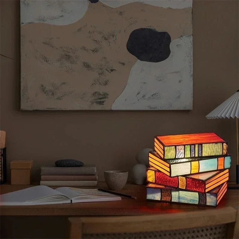 BookLuxe™ glazen Art Deco tafellamp – afbeelding 4