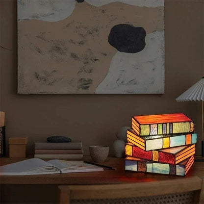 BookLuxe™ glazen Art Deco tafellamp – afbeelding 4