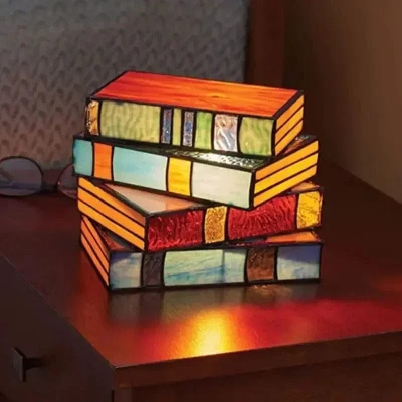 BookLuxe™ glazen Art Deco tafellamp – afbeelding 5