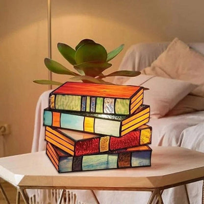 BookLuxe™ glazen Art Deco tafellamp – afbeelding 6