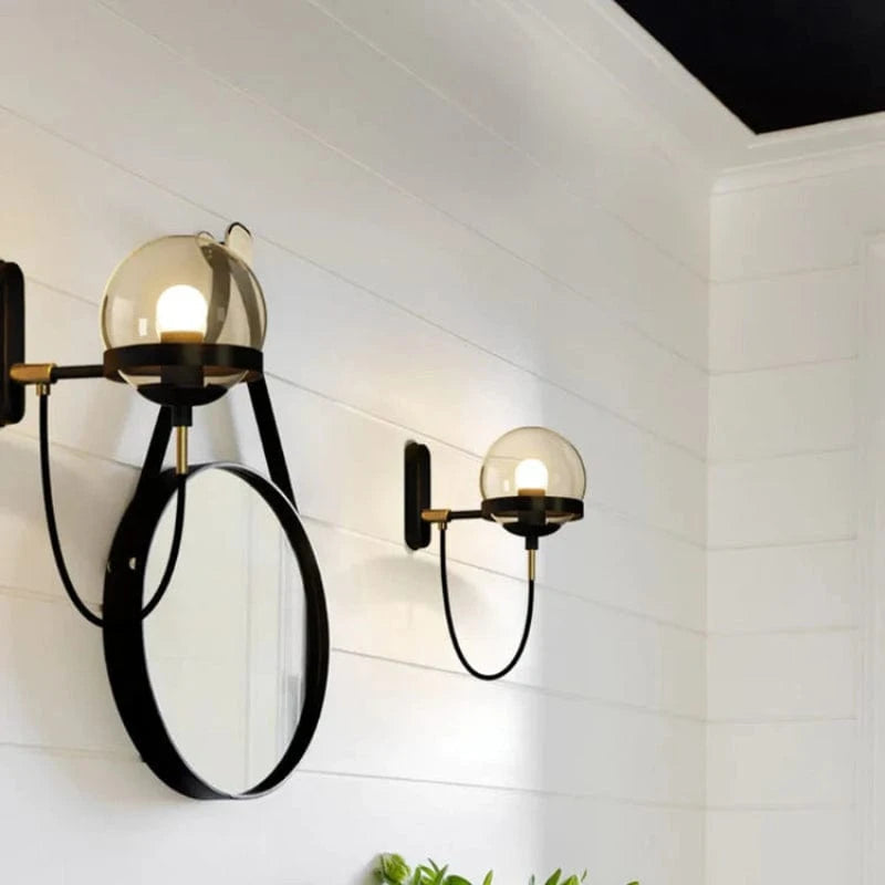 LumaSphere™ industriële wandlamp met glazen bol – productafbeelding 9