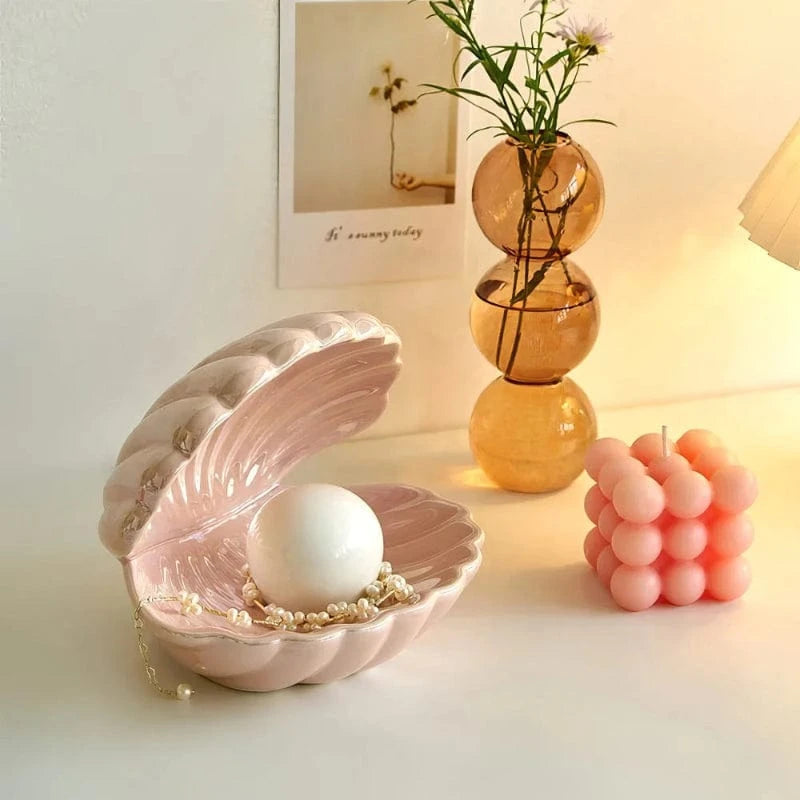 LumaShell™ keramische schelplamp met kleurveranderende LED-parel – productafbeelding 5