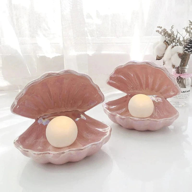 LumaShell™ keramische schelplamp met kleurveranderende LED-parel – productafbeelding 7
