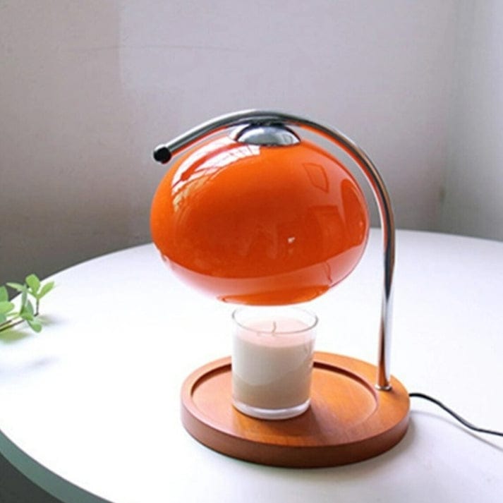 LumaGlow™ dimbare kaarsenwarmer met retro glazen kap – productafbeelding 7