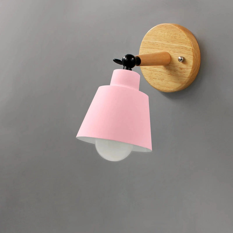 LumaGlow™ draaibare wandlamp met houten basis – productafbeelding 11