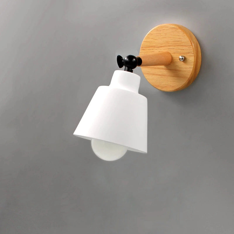 LumaGlow™ draaibare wandlamp met houten basis – productafbeelding 12