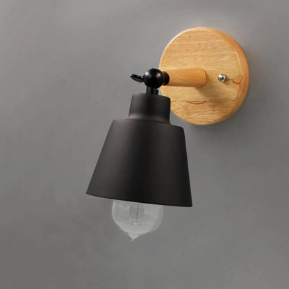 LumaGlow™ draaibare wandlamp met houten basis – productafbeelding 4