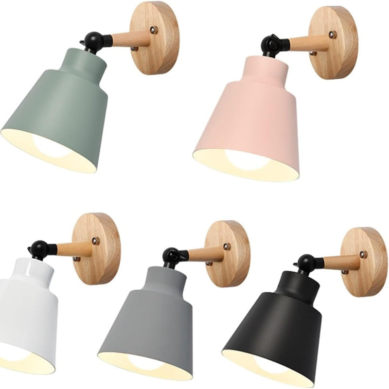 LumaGlow™ draaibare wandlamp met houten basis – productafbeelding 5