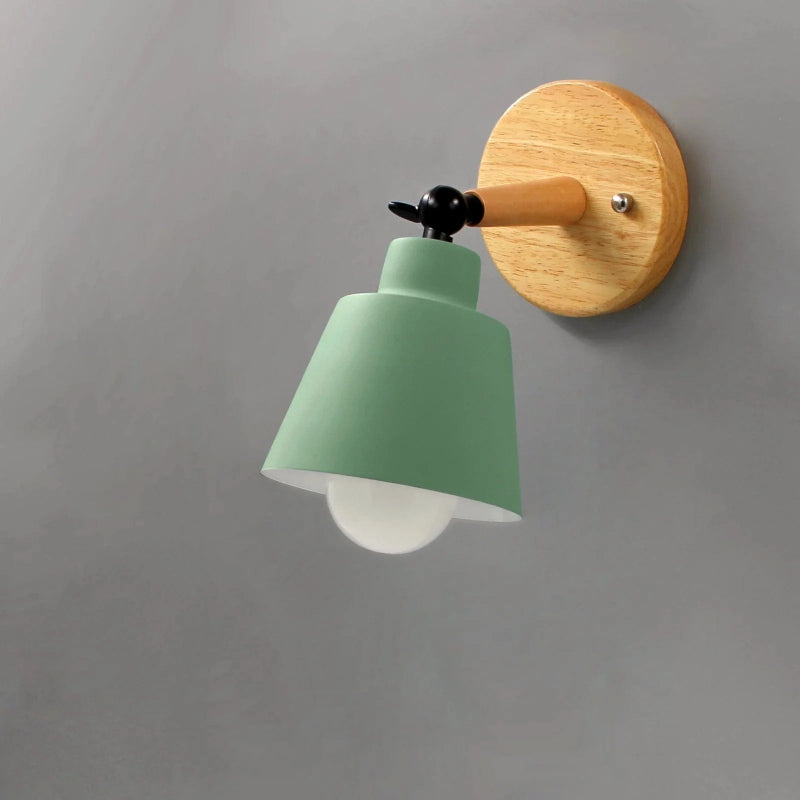LumaGlow™ draaibare wandlamp met houten basis – productafbeelding 7