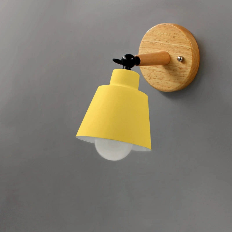 LumaGlow™ draaibare wandlamp met houten basis – productafbeelding 8