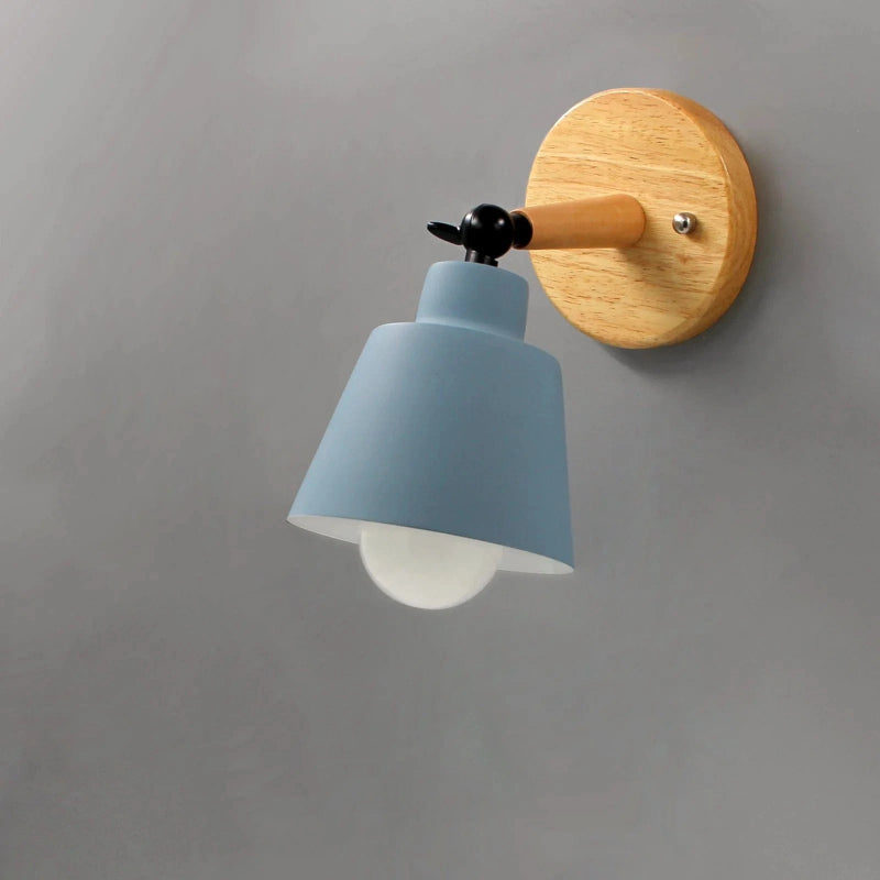 LumaGlow™ draaibare wandlamp met houten basis – productafbeelding 9