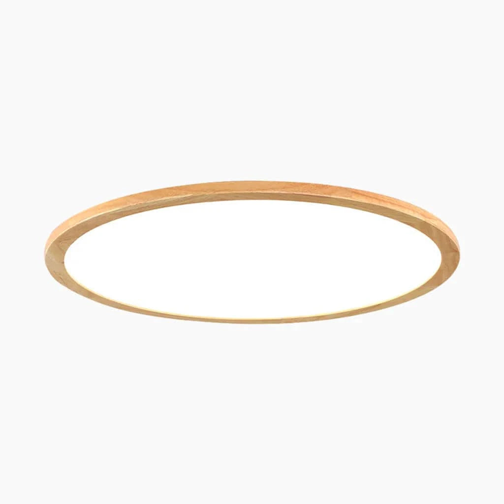 LumaGlow™ ultradunne houten LED-plafondlamp – productafbeelding 5