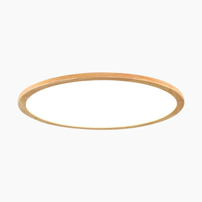 LumaGlow™ ultradunne houten LED-plafondlamp – productafbeelding 5