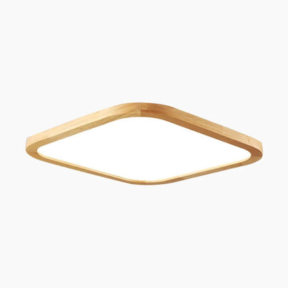 LumaGlow™ ultradunne houten LED-plafondlamp – productafbeelding 9