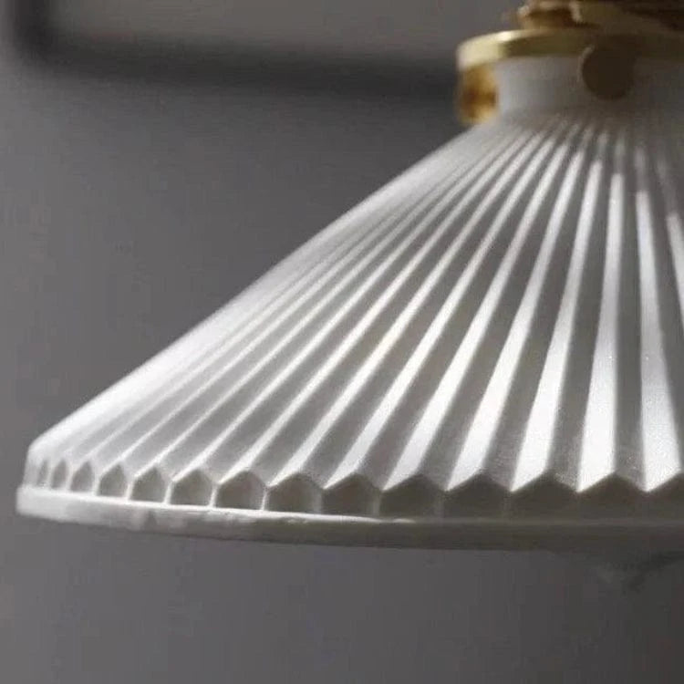 LumaNest™ Japandi keramische hanglamp met messing – productafbeelding 6