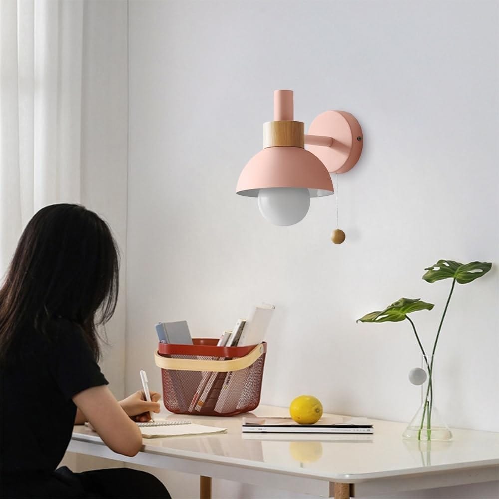 LumiCharm™ macaron wandlamp met trekschakelaar – productafbeelding 2