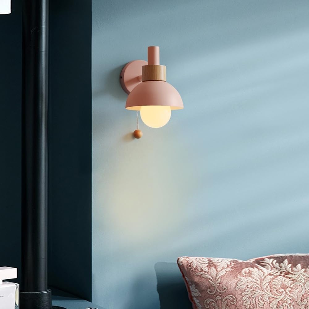 LumiCharm™ macaron wandlamp met trekschakelaar – productafbeelding 4
