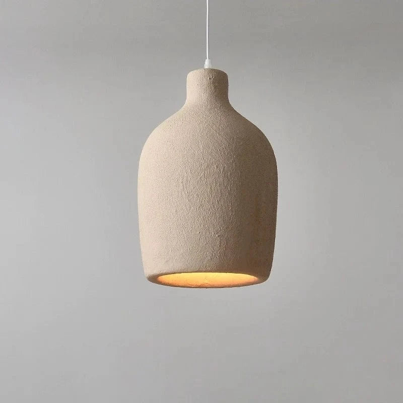 WabiGlow™ terracotta hanglamp in Wabi-Sabi stijl – productafbeelding 1