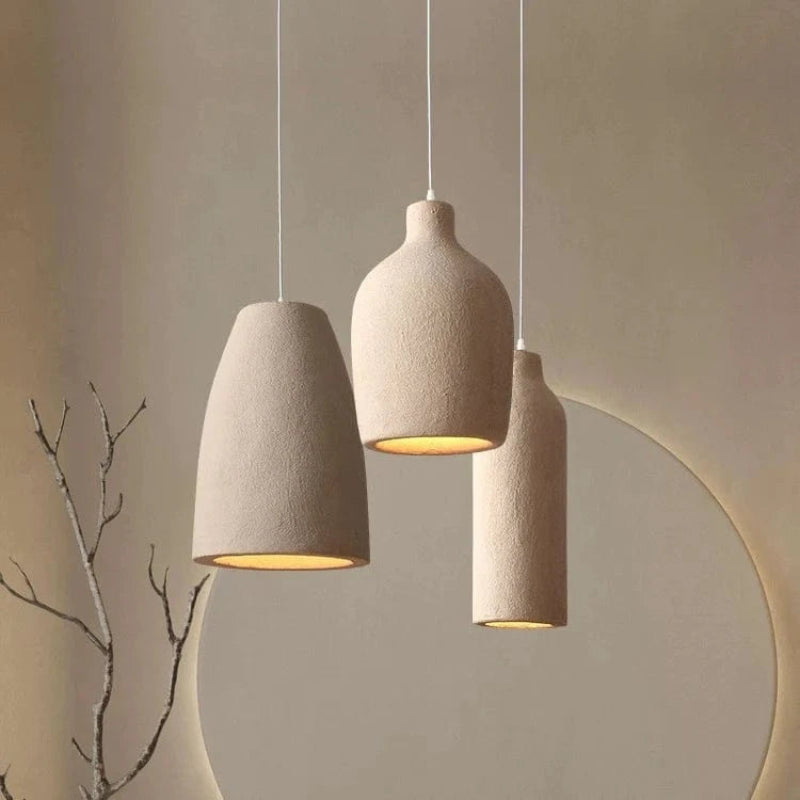 WabiGlow™ terracotta hanglamp in Wabi-Sabi stijl – productafbeelding 3