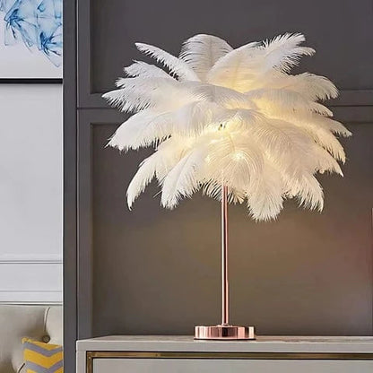 FeatherGlow™ draadloze veren tafellamp – productafbeelding 2