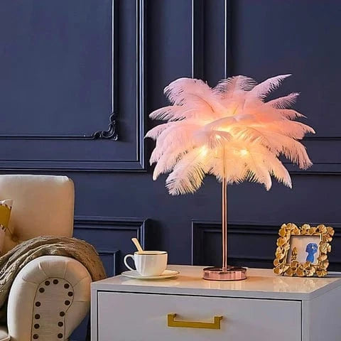 FeatherGlow™ draadloze veren tafellamp – productafbeelding 3
