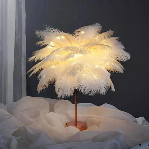 FeatherGlow™ draadloze veren tafellamp – productafbeelding 6