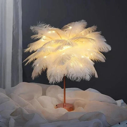 FeatherGlow™ draadloze veren tafellamp – productafbeelding 6