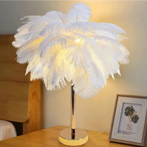 FeatherGlow™ draadloze veren tafellamp – productafbeelding 7