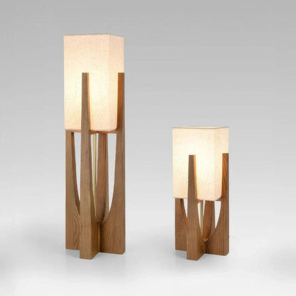 ZenGlow™ moderne houten vloerlamp met walnootlook – productafbeelding 7