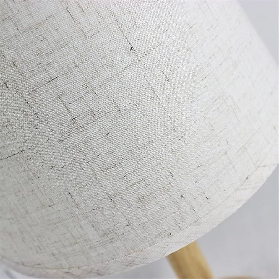 LumaGlow™ Scandinavische draadloze tafellamp van hout en linnen – productafbeelding 2