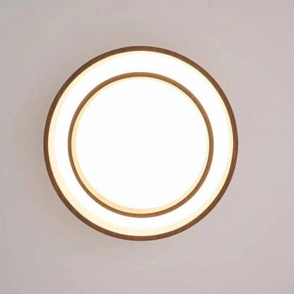 WabiGlow™ dubbele houten LED-plafondlamp met dimoptie – productafbeelding 4