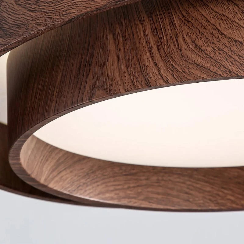 WabiGlow™ dubbele houten LED-plafondlamp met dimoptie – productafbeelding 9