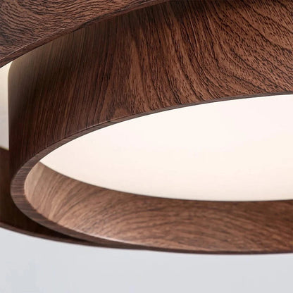 WabiGlow™ dubbele houten LED-plafondlamp met dimoptie – productafbeelding 9