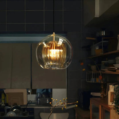 LuxeGlow™ glazen bolhanglamp met E27-fitting – productafbeelding 3