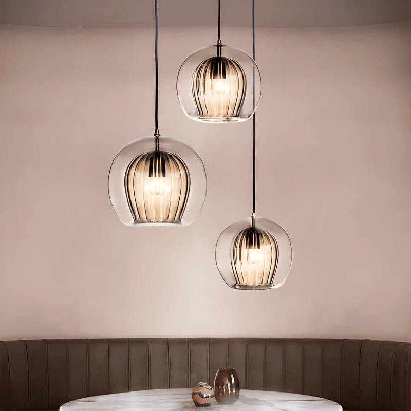 LuxeGlow™ glazen bolhanglamp met E27-fitting – productafbeelding 8