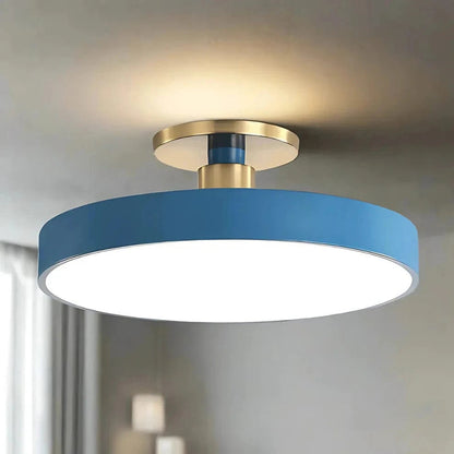 LumaGlow™ ronde LED-plafondlamp met pompoendesign – productafbeelding 1