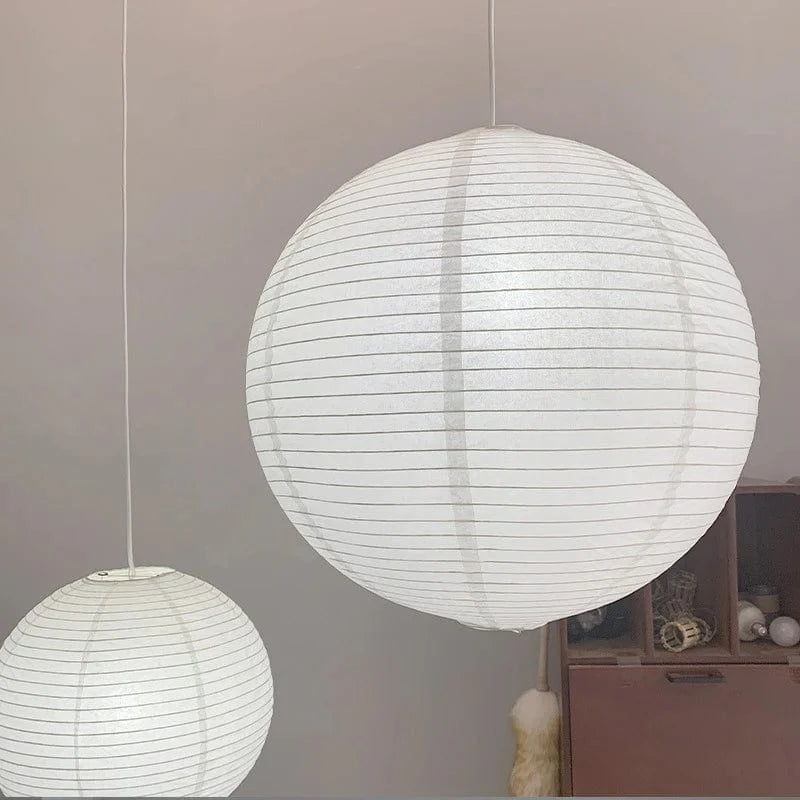 LumiSphere™ Japandi hanglamp van rijstpapier – productafbeelding 4