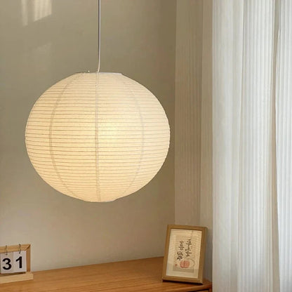 LumiSphere™ Japandi hanglamp van rijstpapier – productafbeelding 7